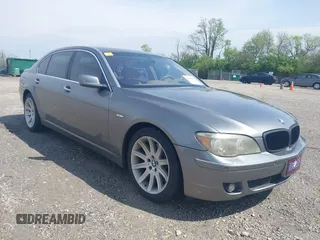 2006 BMW 7 Series 750Li with VIN WBAHN83536DT39909, listed as a IAAI auction lot 42159139 with 107,734 mi miles. Bid and sale history available at carsss.com. Image 1.