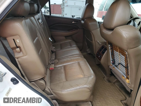 2005 Acura MDX with VIN 2HNYD18215H535581, listed as a Copart auction lot 41804985 with 183,248 mi miles and Salvage Title. Bid and sale history available at carsss.com. Image 10.