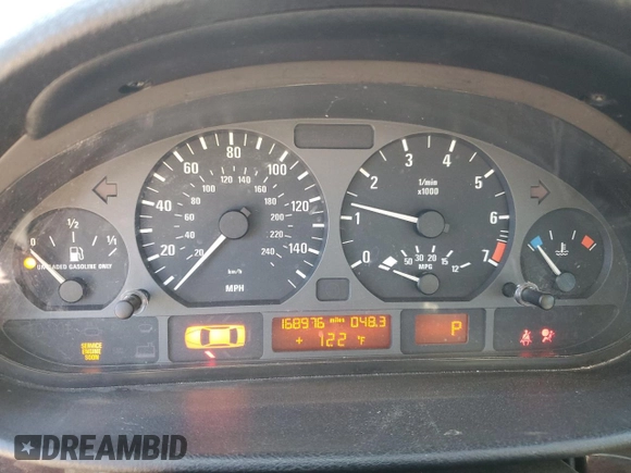 2003 BMW 3 Series 325i with VIN WBAAZ33443PH35523, listed as a Copart auction lot 42237685 with 168,976 mi miles and Salvage Title. Bid and sale history available at carsss.com. Image 9.