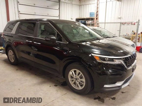 2023 Kia Carnival LX with VIN KNDNB4H38P6279484, listed as a IAAI auction lot 41673324 with 38,389 mi miles. Bid and sale history available at carsss.com. Image 1.