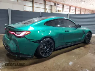 2021 BMW M4 Competition with VIN WBS33AZ06MCH17175, listed as a Copart auction lot 70617284 with 24,730 mi miles and Salvage Title. Bid and sale history available at carsss.com. Image 3.