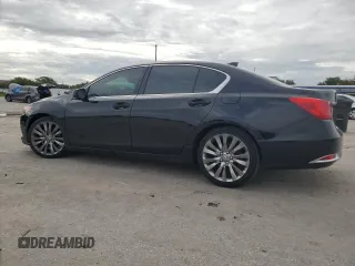 2016 Acura RLX Tech Pkg with VIN JH4KC1F57GC000481, listed as a Copart auction lot 74309104 with 104,728 mi miles and Salvage Title. Bid and sale history available at carsss.com. Image 2.