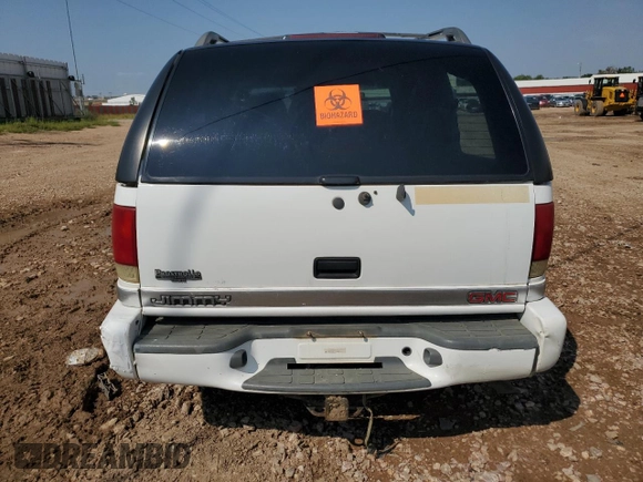 1999 GMC Jimmy SLE with VIN 1GKDT13W0X2544368, listed as a Copart auction lot 65728594 with 0 mi miles and Clean Title. Bid and sale history available at carsss.com. Image 6.