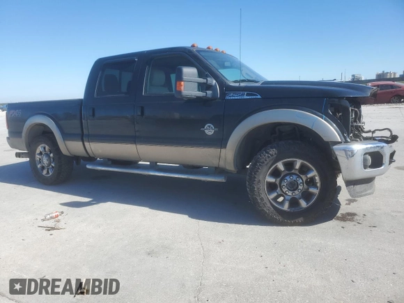 2012 Ford Super Duty F-250 SRW XL with VIN 1FT7W2BTXCEB48177, listed as a Copart auction lot 44240755 with 107,415 mi miles and Salvage Title. Bid and sale history available at carsss.com. Image 4.