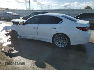 2020 Infiniti Q50 with VIN JN1EV7AR6LM250968, listed as a Copart auction lot 48635185 with 32,402 mi miles and Salvage Title. Bid and sale history available at DreamBid. Image 2.
