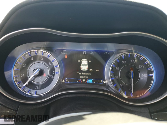 2016 Chrysler 300 with VIN 2C3CCAEG3GH343430, listed as a Copart auction lot 52185115 with 90,379 mi miles and Salvage Title. Bid and sale history available at carsss.com. Image 9.