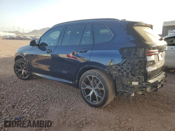 2025 BMW X5 sDrive40i with VIN 5UX13EU00S9X87029, listed as a Copart auction lot 47133705 with 8,616 mi miles and Salvage Title. Bid and sale history available at carsss.com. Image 2.