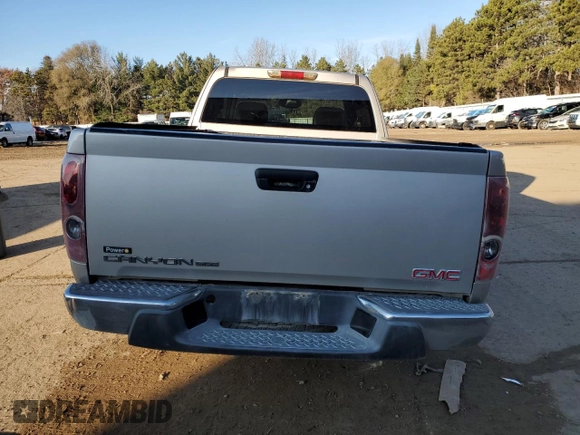2005 GMC Canyon SLE Z71 with VIN 1GTDT196058243595, listed as a Copart auction lot 80792314 with 221,248 mi miles and Salvage Title. Bid and sale history available at carsss.com. Image 6.