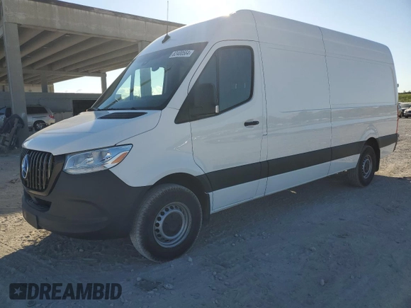 2023 Mercedes-Benz Sprinter Cargo Cargo with VIN W1Y40CHY9PT143367, listed as a Copart auction lot 82400564 with 10,667 mi miles and Salvage Title. Bid and sale history available at carsss.com. Image 1.
