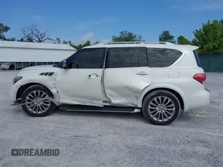 2016 Infiniti QX80 with VIN JN8AZ2NE7G9125016, listed as a IAAI auction lot 42080053 with 114,655 mi miles. Bid and sale history available at carsss.com. Image 15.