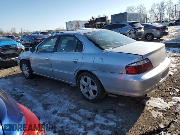 2002 Acura TL Type S w/Navigation with VIN 19UUA56932A044073, listed as a Copart auction lot 87008194 with 299,646 mi miles and Salvage Title. Bid and sale history available at carsss.com. Image 2.