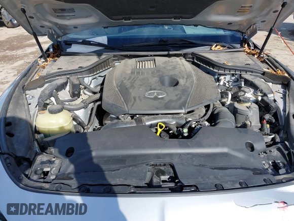 2018 Infiniti Q60 Luxe with VIN JN1CV7EK0JM200522, listed as a IAAI auction lot 41308958 with 28,015 mi miles and . Bid and sale history available at carsss.com. Image 10.