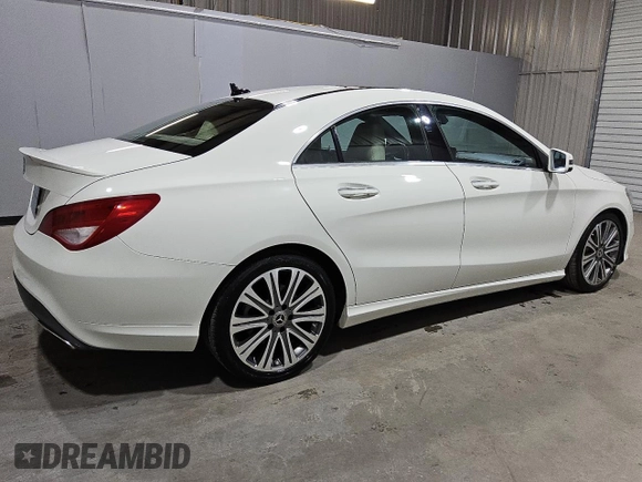 2018 Mercedes-Benz CLA with VIN WDDSJ4EB8JN550130, listed as a Copart auction lot 49592815 with 92,547 mi miles and Clean Title. Bid and sale history available at carsss.com. Image 3.