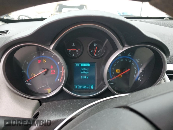 2015 Chevrolet Cruze LS with VIN 1G1PA5SG1F7292205, listed as a Copart auction lot 48153065 with 93,990 mi miles and Clean Title. Bid and sale history available at DreamBid. Image 9.