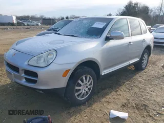 2004 Porsche Cayenne with VIN WP1AA29P64LA23525, listed as a IAAI auction lot 41389622 with 154,626 mi miles. Bid and sale history available at carsss.com. Image 2.