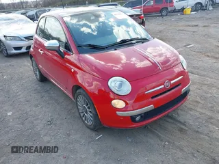 2013 FIAT 500 Lounge with VIN 3C3CFFCR6DT674000, listed as a IAAI auction lot 41793654 with 118,208 mi miles and . Bid and sale history available at DreamBid. Image 1.