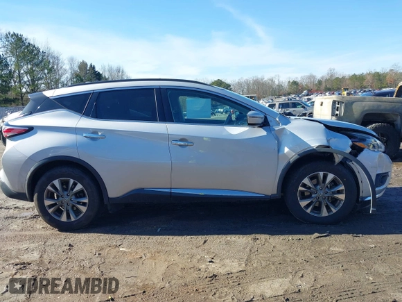2018 Nissan Murano Platinum with VIN 5N1AZ2MG6JN136646, listed as a IAAI auction lot 41421280 with 123,667 mi miles. Bid and sale history available at carsss.com. Image 12.