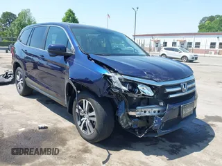 2018 Honda Pilot EX-L z VIN 5FNYF6H54JB053212, wystawiony jako IAAI lot #42067297 z przebiegiem 92 003 mil mil oraz . Historia ofert i sprzedaży dostępna na DreamBid. Obrazek 1.