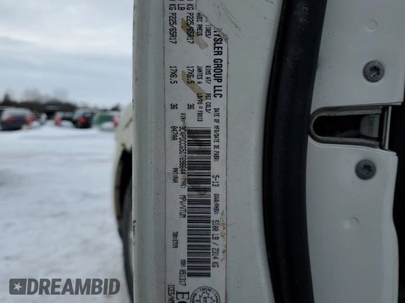 2013 Dodge Journey Crew with VIN 3C4PDCCG5DT698644, listed as a Copart auction lot 46404595 with 208,938 mi miles and Clean title. Bid and sale history available at DreamBid. Image 13.