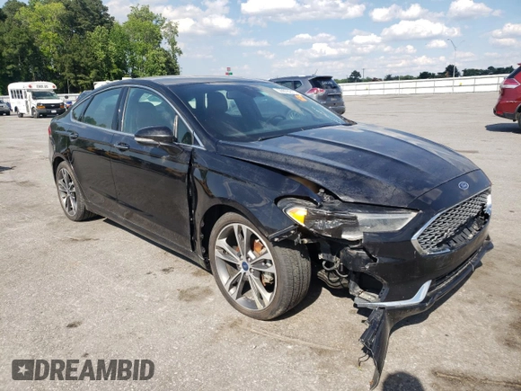 2019 Ford Fusion Titanium with VIN 3FA6P0K96KR270554, listed as a Copart auction lot 55976915 with 132,731 mi miles and Clean title. Bid and sale history available at DreamBid. Image 4.