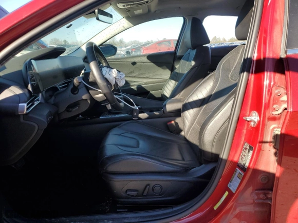 2023 Hyundai Elantra Limited with VIN KMHLP4AG2PU376497, listed as a Copart auction lot 85724184 with 38,876 mi miles and Salvage Title. Bid and sale history available at carsss.com. Image 7.