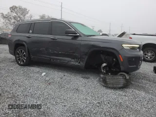 2021 Jeep Grand Cherokee Overland with VIN 1C4RJJDGXM8153204, listed as a Copart auction lot 85214754 with 41,478 mi miles and Salvage title. Bid and sale history available at DreamBid. Image 4.