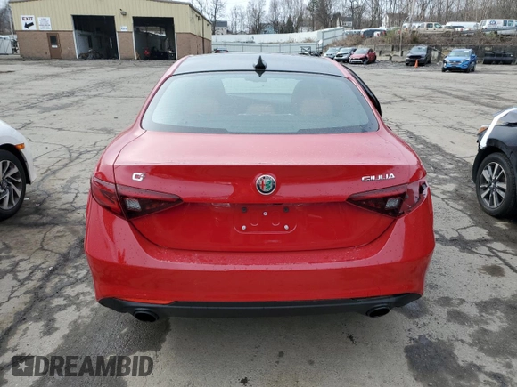 2022 Alfa Romeo Giulia Veloce with VIN ZARFANBN8N7658991, listed as a Copart auction lot 47503363 with 10,150 mi miles. Bid and sale history available at carsss.com. Image 6.
