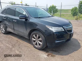 2014 Acura MDX Advance with VIN 5FRYD4H80EB503091, listed as a IAAI auction lot 42487970 with 160,578 mi miles and . Bid and sale history available at DreamBid. Image 1.