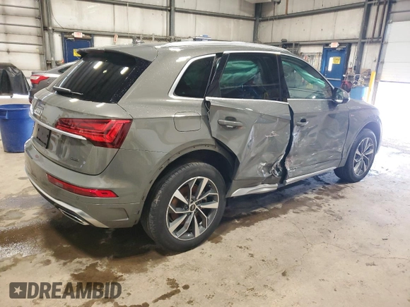 2023 Audi Q5 S line Premium Plus с VIN WA1EAAFY8P2135855, выставлен на аукционе Copart как лот 54130475 с пробегом 24 241 миль миль и Списание • Salvage title. История ставок и продаж доступна на DreamBid. Изображение 3.