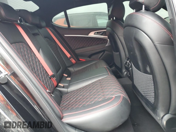 2022 Genesis G70 3.3T z VIN KMTG54TE0NU084384, wystawiony jako Copart lot #57788455 z przebiegiem 28 772 mil mil oraz Szkoda całkowita • Salvage title. Historia ofert i sprzedaży dostępna na DreamBid. Obrazek 10.