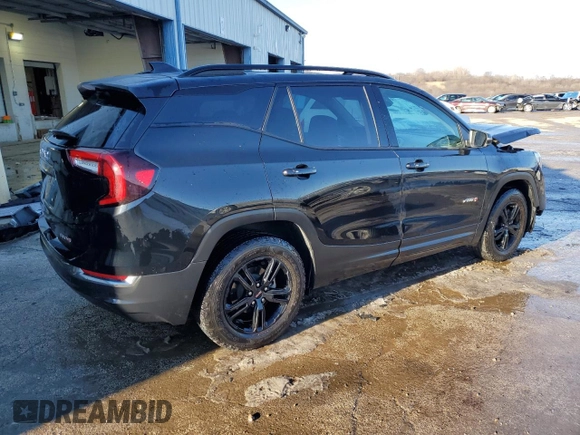 2022 GMC Terrain AT4 with VIN 3GKALYEVXNL298747, listed as a Copart auction lot 89106525 with 32,852 mi miles and Salvage Title. Bid and sale history available at DreamBid. Image 3.