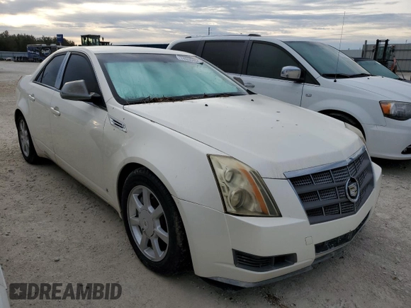 2008 Cadillac CTS RWD w/1SA with VIN 1G6DM577080100555, listed as a Copart auction lot 74930404 with 0 mi miles and Salvage Title. Bid and sale history available at carsss.com. Image 4.
