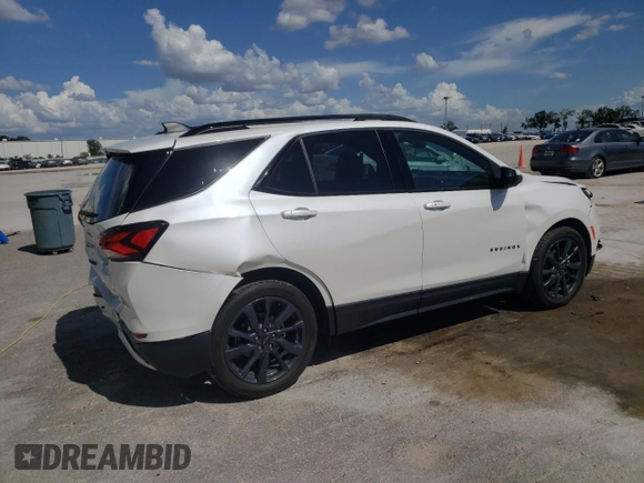 2022 Chevrolet Equinox RS with VIN 3GNAXMEV5NS245928, listed as a Copart auction lot 61642274 with 21,429 mi miles and Non Repairable. Bid and sale history available at DreamBid. Image 3.