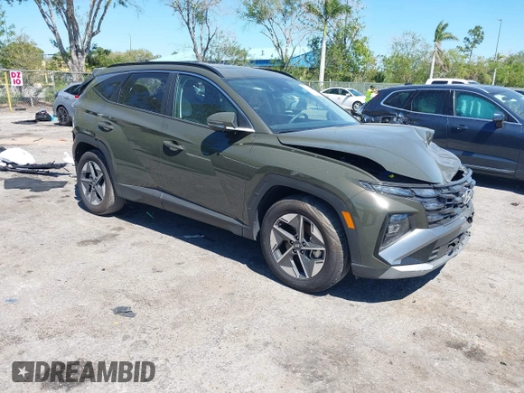 2025 Hyundai Tucson SEL Convenience with VIN 5NMJC3DE6SH460804, listed as a IAAI auction lot 41770219 with 3,847 mi miles. Bid and sale history available at carsss.com. Image 1.