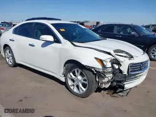 2014 Nissan Maxima 3.5 SV w/Premium Pkg with VIN 1N4AA5AP3EC485644, listed as a IAAI auction lot 41722486 with 136,975 mi miles. Bid and sale history available at carsss.com. Image 1.
