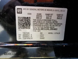 2024 GMC Terrain SLE z VIN 3GKALMEG1RL299463, wystawiony jako Copart lot #57495305 z przebiegiem 30 587 mil mil oraz Szkoda całkowita • Salvage title. Historia ofert i sprzedaży dostępna na DreamBid. Obrazek 14.