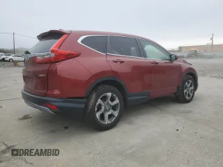 2017 Honda CR-V EX with VIN 2HKRW2H55HH645646, listed as a Copart auction lot 52140925 with 41,500 mi miles and Salvage Title. Bid and sale history available at carsss.com. Image 3.