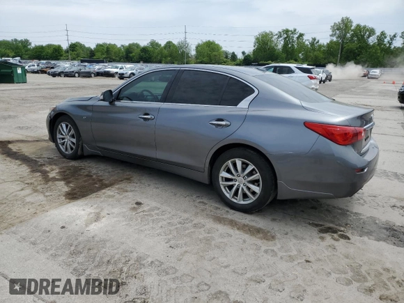 2015 Infiniti Q50 with VIN JN1BV7AP7FM355170, listed as a Copart auction lot 57448855 with 207,871 mi miles and Salvage title. Bid and sale history available at DreamBid. Image 2.