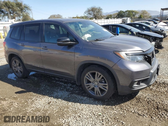 2019 Honda Passport EX-L with VIN 5FNYF7H58KB003906, listed as a Copart auction lot 46312795 with 59,417 mi miles and Salvage Title. Bid and sale history available at carsss.com. Image 4.