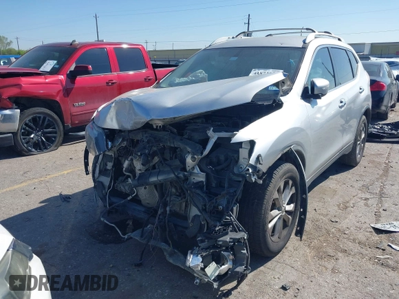 2015 Nissan Rogue SV with VIN KNMAT2MT1FP554241, listed as a IAAI auction lot 41872726 with 157,573 mi miles and . Bid and sale history available at DreamBid. Image 2.