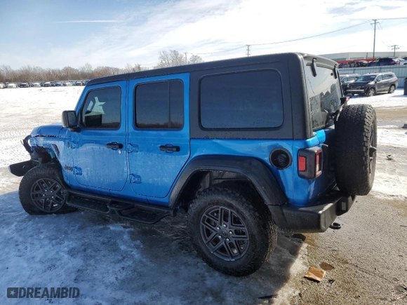 2024 Jeep Wrangler Willys with VIN 1C4PJXDNXRW123485, listed as a Copart auction lot 45659125 with 25,111 mi miles and Salvage Title. Bid and sale history available at carsss.com. Image 2.