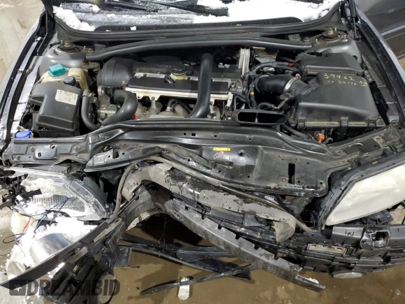 2008 Volvo S60 2.5T with VIN YV1RH592382701627, listed as a Copart auction lot 43521655 with 0 mi miles and Salvage Title. Bid and sale history available at carsss.com. Image 11.