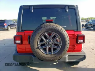2024 Jeep Wrangler Sport S with VIN 1C4PJXDG3RW253142, listed as a Copart auction lot 52560035 with 2,667 mi miles and Salvage title. Bid and sale history available at DreamBid. Image 6.