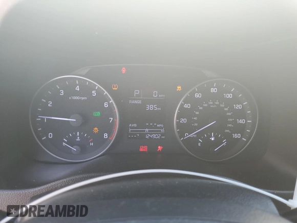 2017 Hyundai Elantra SE with VIN 5NPD74LF7HH149900, listed as a Copart auction lot 48954915 with 124,902 mi miles and Salvage Title. Bid and sale history available at DreamBid. Image 9.