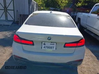 2019 BMW 5 Series 540i xDrive with VIN WBAJE7C52KWW14938, listed as a IAAI auction lot 40177765 with 57,722 mi miles and . Bid and sale history available at carsss.com. Image 16.