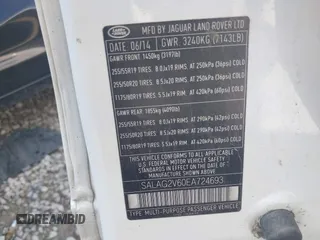 2014 Land Rover LR4 HSE с VIN SALAG2V60EA724693, выставлен на аукционе IAAI как лот 42586015 с пробегом 142 216 миль миль и . История ставок и продаж доступна на DreamBid. Изображение 9.
