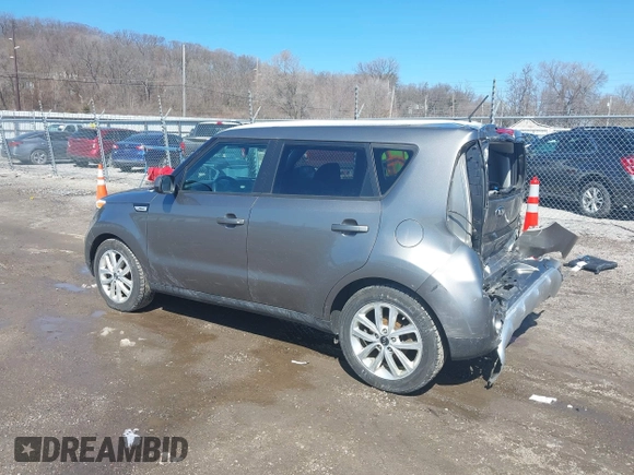 2018 Kia Soul + with VIN KNDJP3A5XJ7535373, listed as a IAAI auction lot 41826774 with 90,745 mi miles and . Bid and sale history available at DreamBid. Image 3.