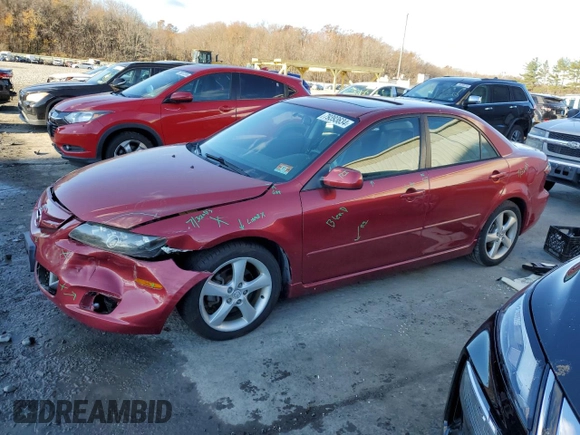 2007 Mazda 6 S Sport VE with VIN 1YVHP80D475M31108, listed as a Copart auction lot 79393634 with 141,784 mi miles and Salvage Title. Bid and sale history available at DreamBid. Image 1.