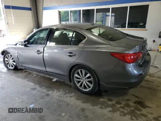2015 Infiniti Q50 Premium with VIN JN1BV7ARXFM423026, listed as a Copart auction lot 58139225 with 130,544 mi miles and Salvage title. Bid and sale history available at DreamBid. Image 2.