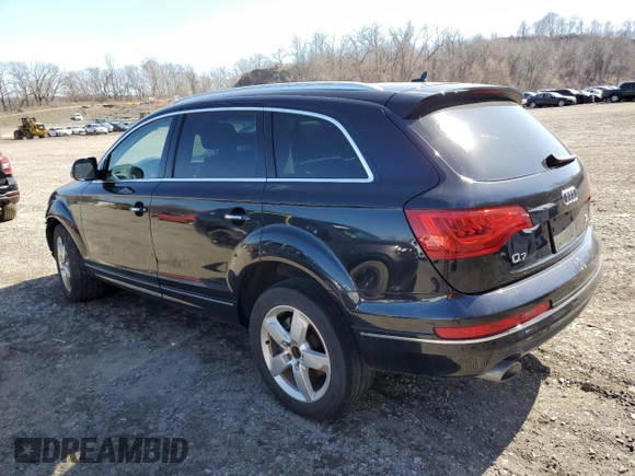 2013 Audi Q7 3.0L TDI Premium Plus with VIN WA1LMAFE0DD009655, listed as a Copart auction lot 49687045 with 0 mi miles and Salvage Title. Bid and sale history available at carsss.com. Image 2.